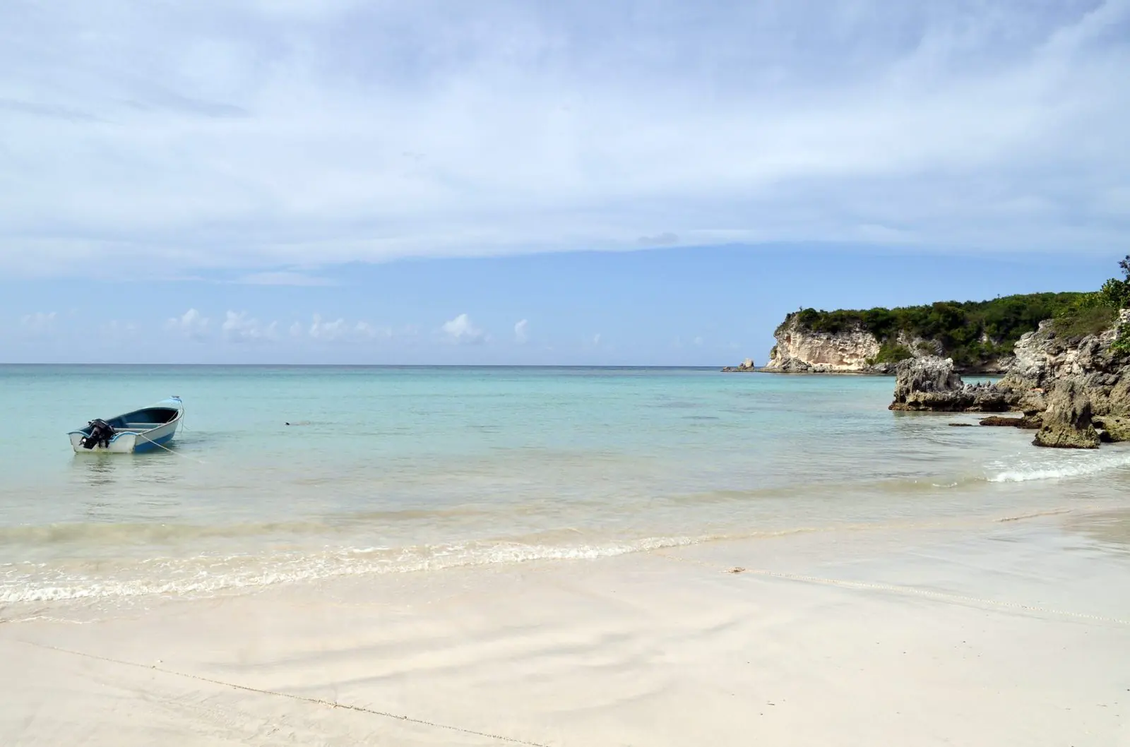 Wide sandy beach at Playa Macao